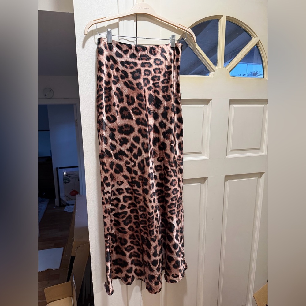 Commense Leopard Maxi Skirt